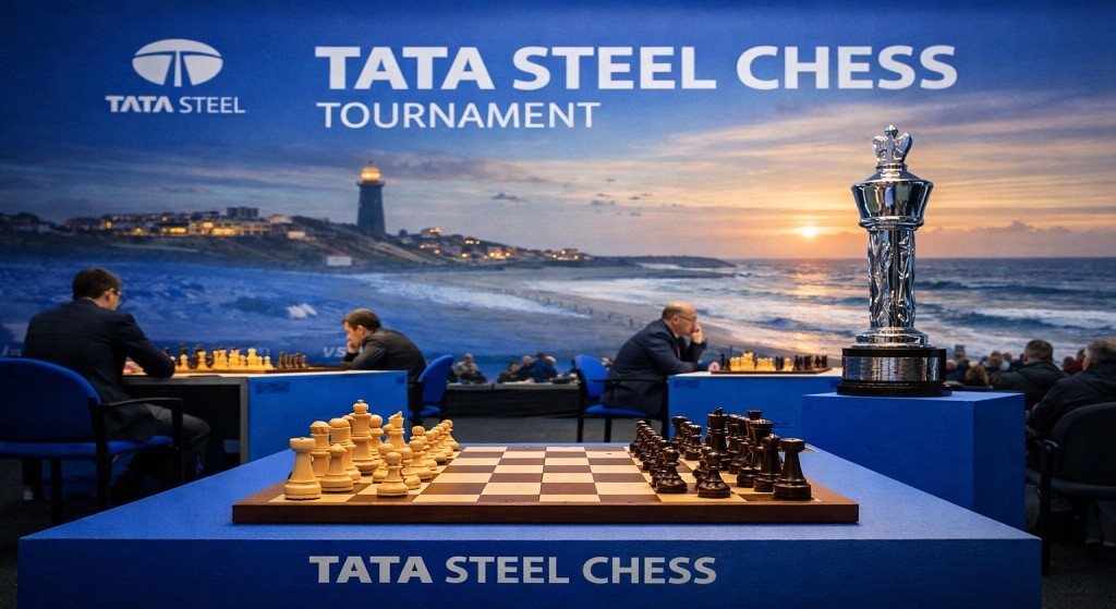 Tournoi d'échecs Tata Steel à Wijk aan Zee avec les meilleurs joueurs mondiaux