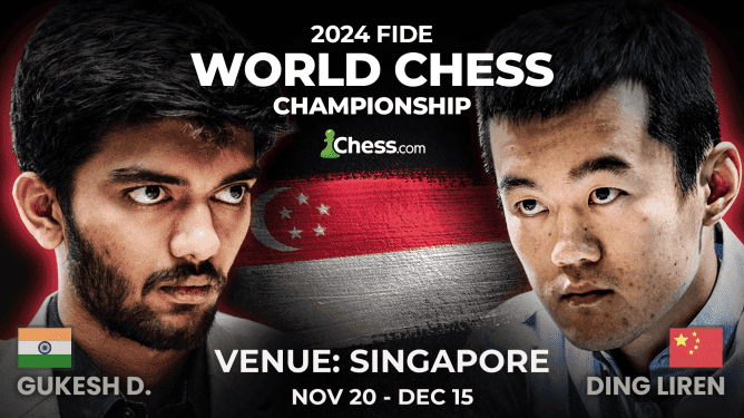 Championnat du monde d'échecs 2024 entre Ding Liren et Gukesh